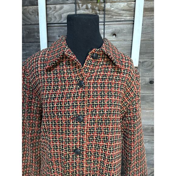 Alfred Dunner Vintage plaid blazer suit jacket women's size Medium - Picture 9 of 9